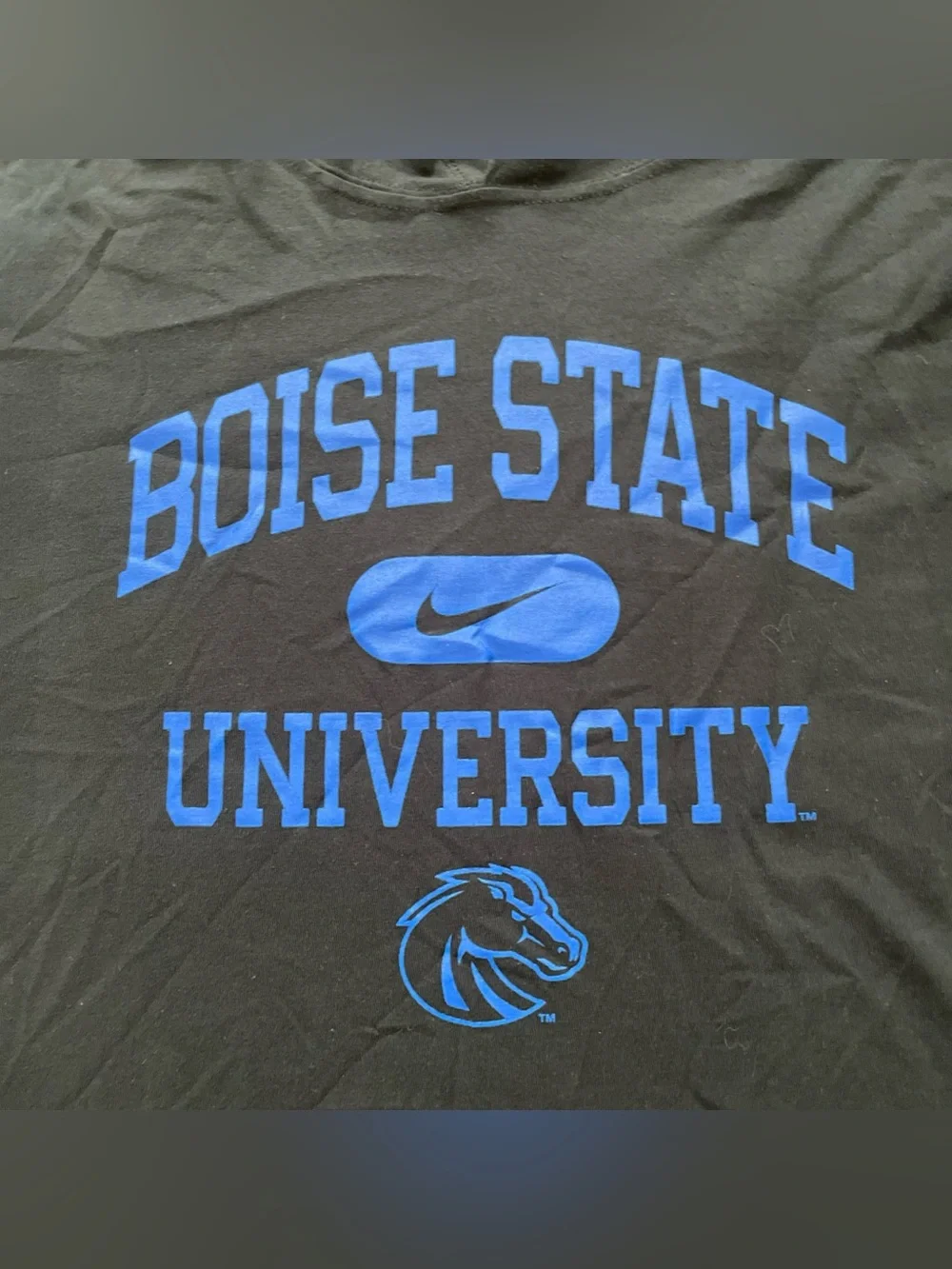Nike Boise State Broncos Lightweight Hoodie Shirt Youth XL Black Long Sleeve